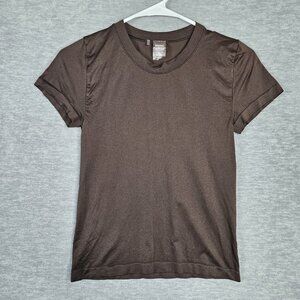 Sunday Best Sinchseamless Women's Brown Short Sleeve Top Size M